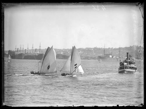 ARLINE and H.C.PRESS racing on Sydney Harbour