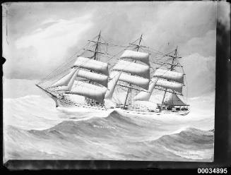 Barque WILHELMINE at sea