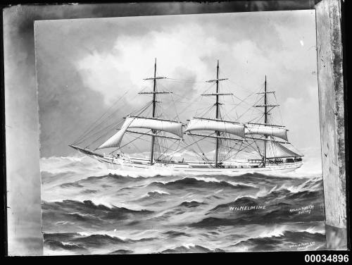 Barque WILHELMINE at sea