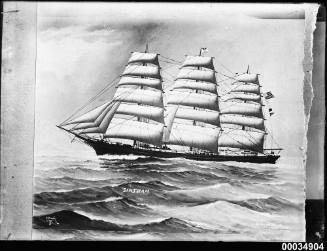 Painting of SINTRAM at sea