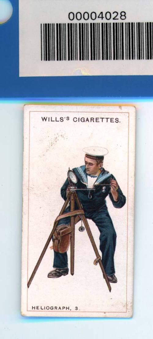 Cigarette card signalling series -  the heliograph no 3