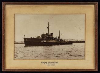 HMAS GLENELG at Buru, Ceram, October 1945