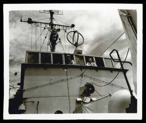 On GLENELG's bridge, who is the Captain? 25 October 1945