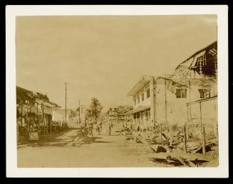 Main street Manado (every building wrecked)