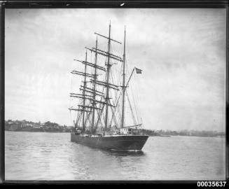 German barque GUSTAV possibly in Rose Bay, Sydney