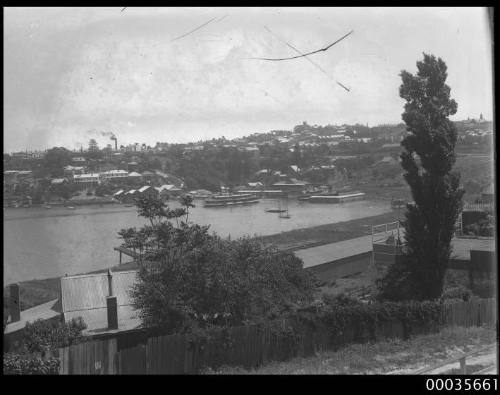 Harbour inlet view of bathing sheds