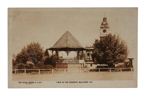 View in the Reserve, Malvern, Victoria