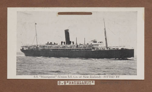 Photographic card SS MAUNGANUI