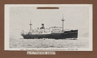 Photographic card of MV SANTOS MARU