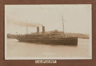 Photographic postcard of RMS MALWA