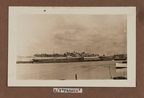 Photographic postcard of MV PANAMA