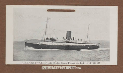 Photographic card of TSS BEN MY CHREE