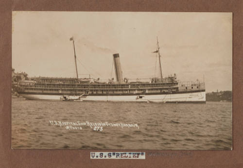 US Hospital Ship RELIEF in Sydney Harbour