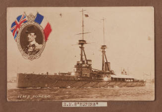 Photographic postcard HMS SUPERB