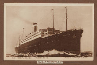 SS REPUBLIC United States Lines 17,910 tons