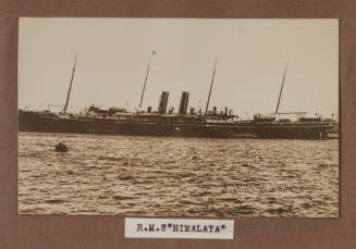 Photographic postcard of RMS HIMALAYA