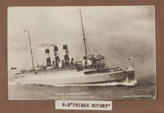 Photographic postcard of TSS PRINCE RUPERT