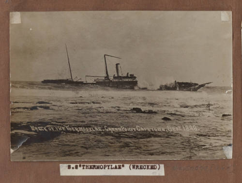 Wreck of the THERMOPYLAE, Green Point, Capetown. September 1898