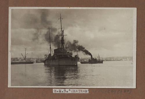 Photographic postcard HMS CHATHAM