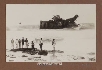 SMS EMDEN, aground on Cocos Islands after battle with HMAS SYDNEY during WWI