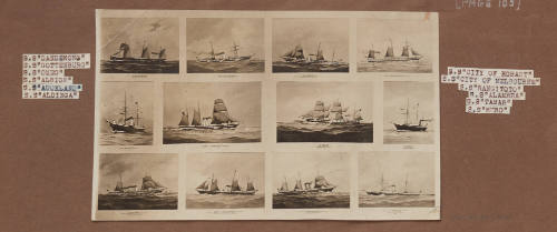 Twelve ships by C Dickson Gregory, 1898