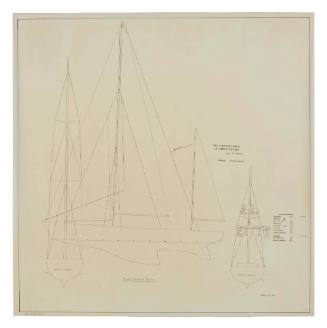 Sail and rigging plan for 72 Foot ketch