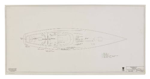 Deck layout  for 72 foot racing yacht