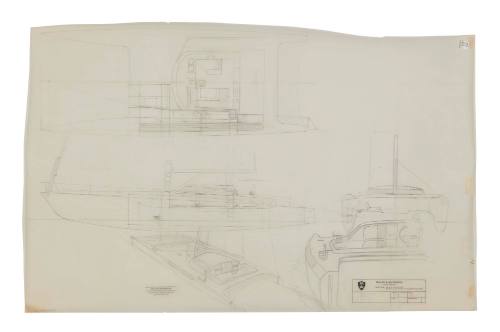 Preliminary arrangement plan for 60 foot catamaran