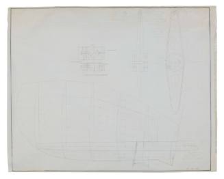 Rudder and stock plan for international 5.5 meter yacht