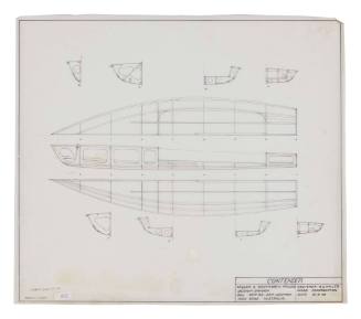 Construction plan for hull section for Contender class vessel