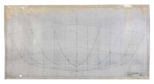 Construction plan for body sections of Contender class vessel