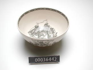 Liverpool ware bowl tall ship CAROLINE