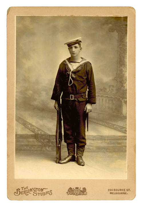 Naval rating in uniform