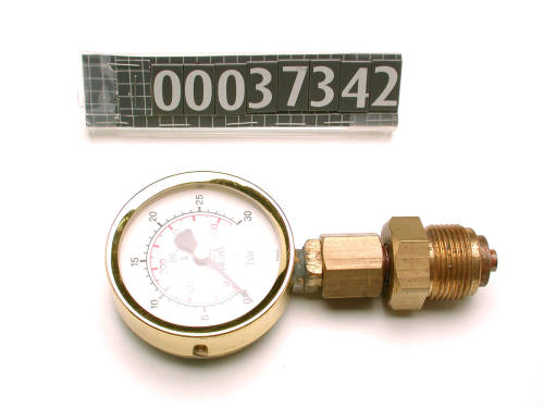 Aga pressure gauge used by Norman Stirton during employment with the Maritime Services Board