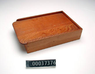 Wooden box used by Norman Stirton during his employment at the Maritime Services Board of New South Wales