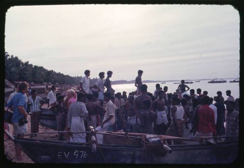 A fishing village in Sri Lanka