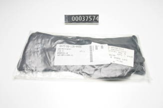 Black outer NBC protective rubber gloves in sealed plastic bag