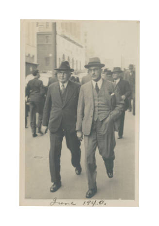 Photograph of Thomas Stewart Gordon and colleague
