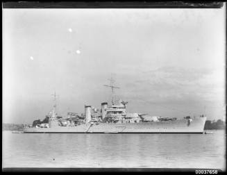 USS ASTORIA at naval buoy No.1 on 18 August 1934