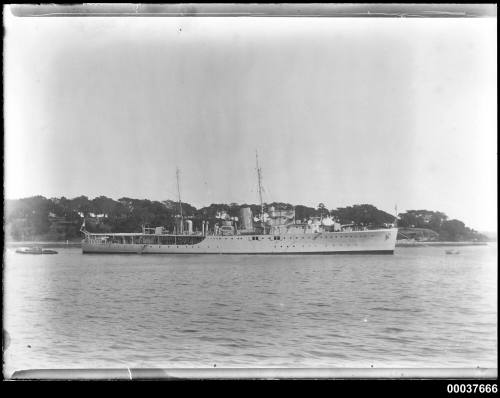 HMS WELLINGTON  anchored at Farm Cove