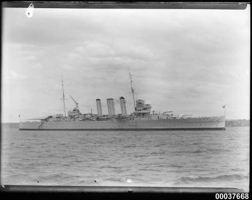 HMAS AUSTRALIA in Neutral Bay