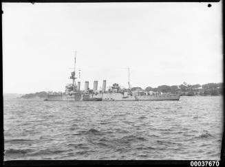 HMAS ADELAIDE at naval buoy number 1 in Sydney