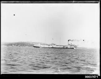 SS NUCULA leaving Sydney on 17 January 1931
