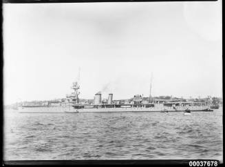 HMS DANAE at naval buoy number 9