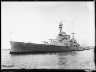 HMS REPULSE anchored at Athol Bight