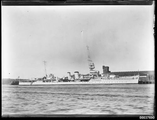 HMS DIOMEDE at wharf 1 Circular Quay