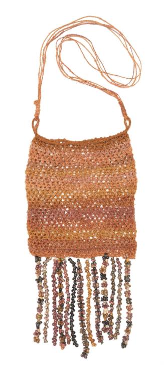 Tiwi dilly bag with shell fringe