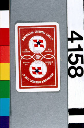 Australian Oriental Line Limited playing card