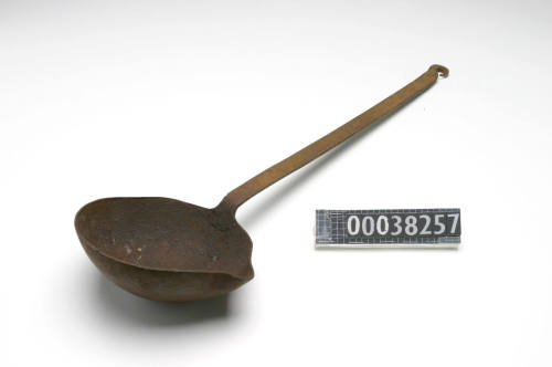 Iron ladle used to make lead sinkers