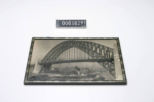 SS MERIONES passing under the Sydney Harbour Bridge 9 September 1932